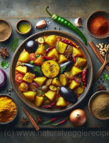 Aloo Baingan Ki Sabji | Potato Brinjal Curry