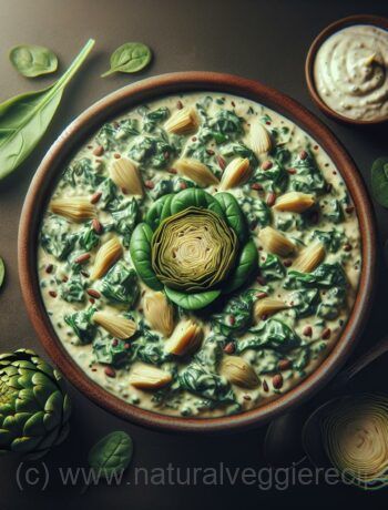 Creamy Vegan Spinach Artichoke Delight