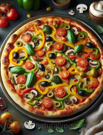 Irresistible Vegan Pizza with Hearty Veggie Toppings