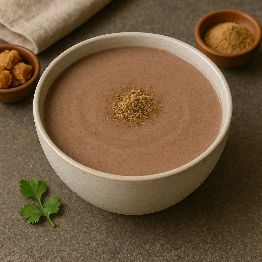 Malt Raggi Ragi Malt Recipe | How To Make Nutritious Finger Millet Porridge ...