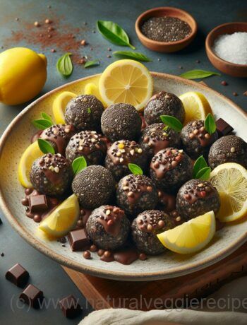 Lemon Chia Chocolate Fudge Bites